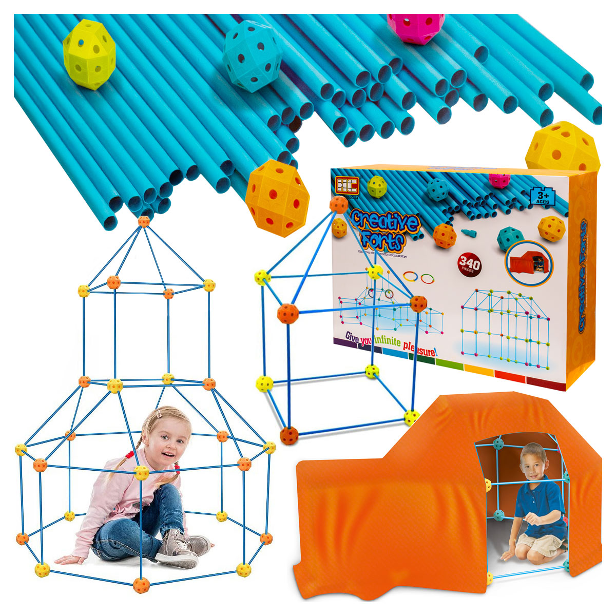 KLOCKI KONSTRUKCYJNE DO BUDOWANIA BAZY XXL 340 EL 1aa