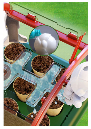 MAŁY OGRODNIK BIOLOG SZKLARNIA DLA DZIECI UPRAWA ROŚLIN MINI OGRÓDEK GRABKI