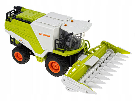 ZDALNIE STEROWANY KOMBAJN DLA DZIECI DYM DŹWIĘK RUCHOME ELEMENTY LED 2W1