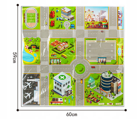 DUŻY ZESTAW SAMOCHODZIKÓW RESORAKI 25 szt. + MAPA