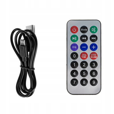 GŁOŚNIK BLUETOOTH BEZPRZEWODOWY MOBILNY KOLUMNA FM + PILOT MIKROFON KARAOKE