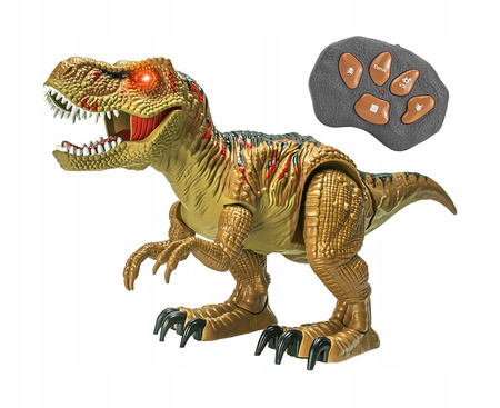 INTERAKTYWNY DINOZAUR NA PILOT DLA DZIECI ZDALNIE STEROWANY RYCZY CHODZI