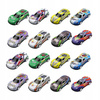 RESORAKI AUTKA WYŚCIGOWE SAMOCHODZIKI Z NAPĘDEM METALOWE AUTA 70SZT KUFEREK