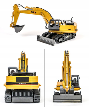 KOPARKA DUŻA METALOWA ZDALNIE STEROWANA SPYCHACZ