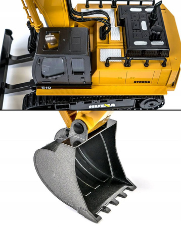 KOPARKA DUŻA METALOWA ZDALNIE STEROWANA SPYCHACZ