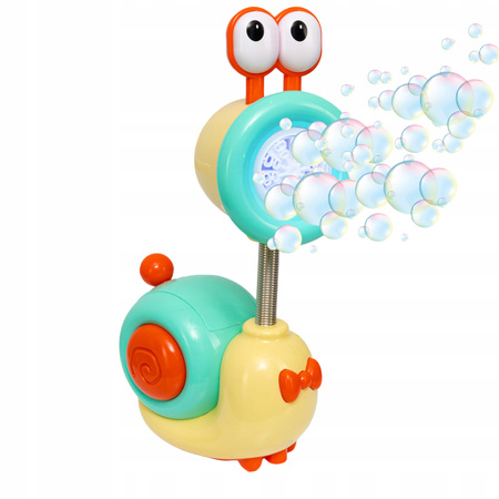 ŚLIMAK MASZYNKA DO BANIEK MYDLANYCH DLA DZIECI LED NA AKUMULATOR + PŁYN