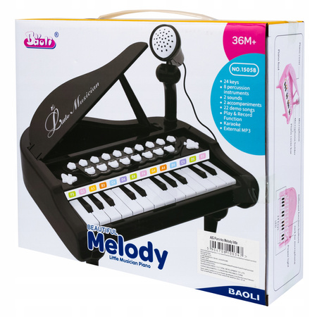 PIANINO MULTIMEDIALNE FORTEPIAN DLA DZIECI ORGANY MIKROFON KARAOKE MP3