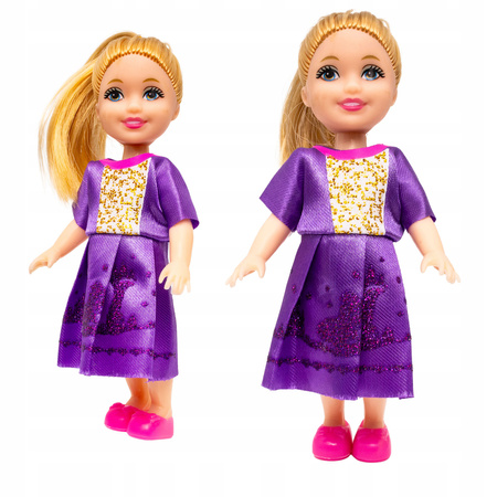 LALKI LALECZKI DO DOMKU DLA LALEK LALKI DLA DZIEWCZYNEK KOLOROWE STROJE