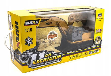 KOPARKA DUŻA METALOWA ZDALNIE STEROWANA SPYCHACZ