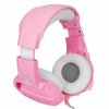 SŁUCHAWKI GAMINGOWE RÓŻOWY HEADSET PC PS4 XBOX Onikuma K5 Pink