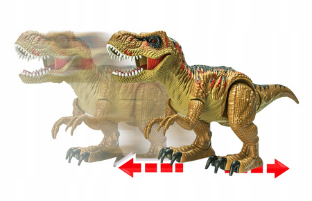 INTERAKTYWNY DINOZAUR NA PILOT DLA DZIECI ZDALNIE STEROWANY RYCZY CHODZI