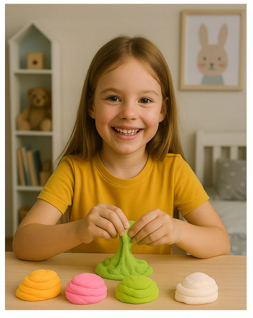 GLINKA SLIME DLA DZIECI LODY BABECZKI MASA PLASTYCZNA SENSORYKA + OZDOBY