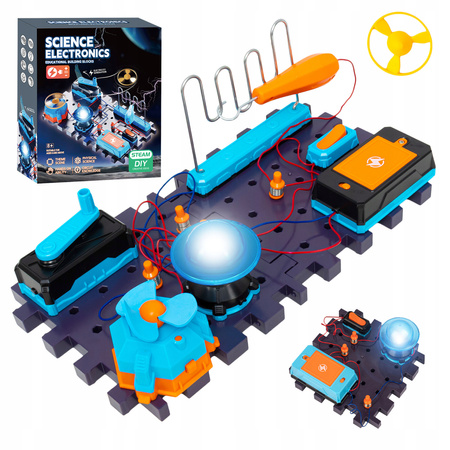 ZESTAW DOŚWIADCZALNY ELEKTRONIK DLA DZIECI ELEKTRYK WIATRAK NAUKA I ZABAWA