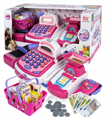 KASA FISKALNA DLA DZIECI AKCESORIA KOSZYK SKLEP