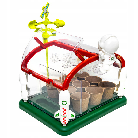 MAŁY OGRODNIK BIOLOG SZKLARNIA DLA DZIECI UPRAWA ROŚLIN MINI OGRÓDEK GRABKI