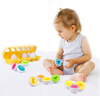 UKŁADANKA EDUKACYJNA SORTER JAJKA PUZZLE MONTESSORI ZABAWKA DLA MALUCHA