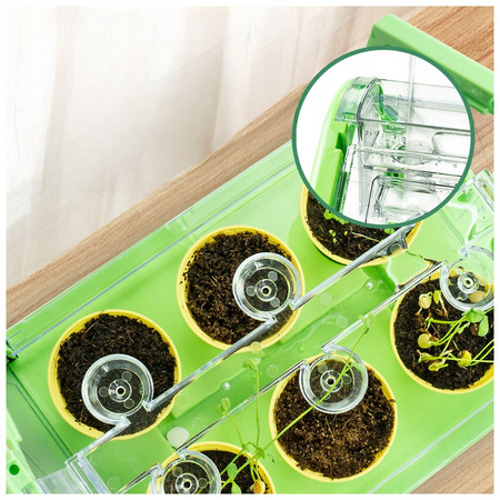 SZKLARNIA DLA DZIECI MINI OGRÓD PLANTACJA ROŚLIN ZIEMIA KWIATY ZESTAW DIY