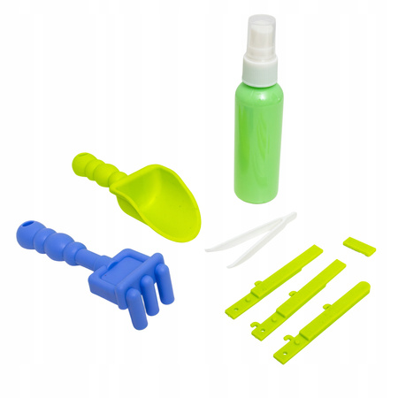 KIEŁKOWNICA MINI OGRÓD DLA DZIECI UPRAWA ROŚLIN TERMOMETR + AKCESORIA