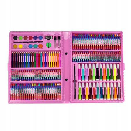 DUŻY ZESTAW ARTYSTYCZNY XXL WALIZKA 168 elementów