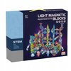 ŚWIECĄCY TOR MAGNETYCZNY KLOCKI EDUKACYJNE DLA DZIECI + 2 FIGURKI 228 EL