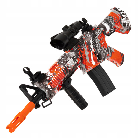 PISTOLET KARABIN AUTOMATYCZNY NA KULKI ŻELOWE ELEKTRYCZNY 2 TRYBY + OKULARY