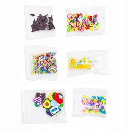 SLIME ZESTAW KREATYWNY DLA DZIECI LODY BABECZKI MASA PLASTYCZNA + AKCESORIA