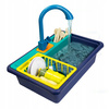 ZLEWOZMYWAK ZLEW DLA DZIECI KRAN Z WODĄ NACZYNIA SZTUĆCE AKCESORIA ZESTAW