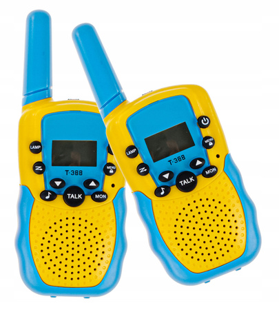 WALKIE TALKIE 2 szt. ZESTAW KRÓTKOFALÓWEK LATARKA DUŻY ZASIĘG DLA DZIECI