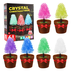 HODOWLA KRYSZTAŁÓW EKSPERYMENT DLA DZIECI MAGICZNE DRZEWKA DUŻY ZESTAW 6SZT