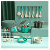 NACZYNIA GARNKI DLA DZIECI WARZYWA PATELNIA CZAJNIK ŁYŻKI DUŻY ZESTAW 32 EL