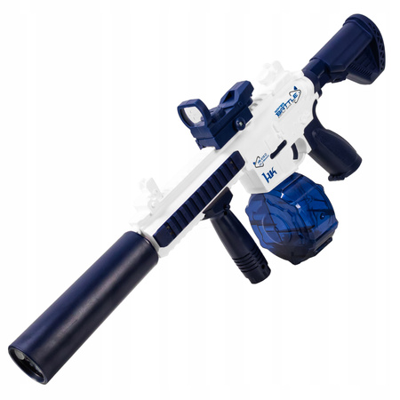 KARABIN NA WODĘ AUTOMATYCZNY PISTOLET DLA DZIECI SIKAWKA 2 MAGAZYNKI LED