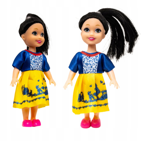 LALKI LALECZKI DO DOMKU DLA LALEK LALKI DLA DZIEWCZYNEK KOLOROWE STROJE