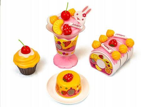 TORT URODZINOWY DO KROJENIA ZESTAW DLA DZIECI ŚWIECZKI + AKCESORIA 75 EL