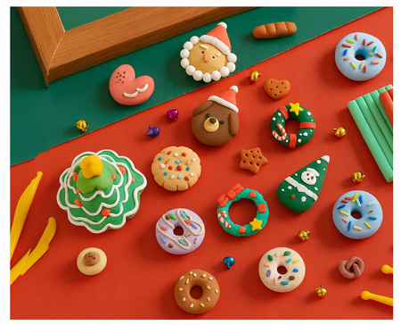 GLINKA POLIMEROWA TWORZENIE BRELOKÓW KOLCZYKÓW MASA PLASTYCZNA + AKCESORIA