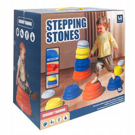 KAMIENIE BALANSUJĄCE DLA DZIECI ŚCIEŻKA SENSORYCZNA TRENING RÓWNOWAGI 7 SZT