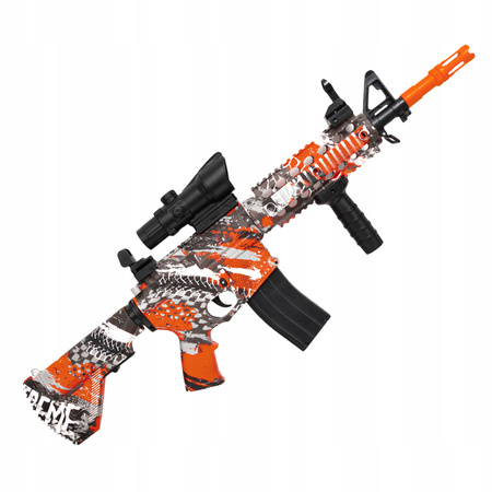 PISTOLET KARABIN AUTOMATYCZNY NA KULKI ŻELOWE ELEKTRYCZNY 2 TRYBY + OKULARY