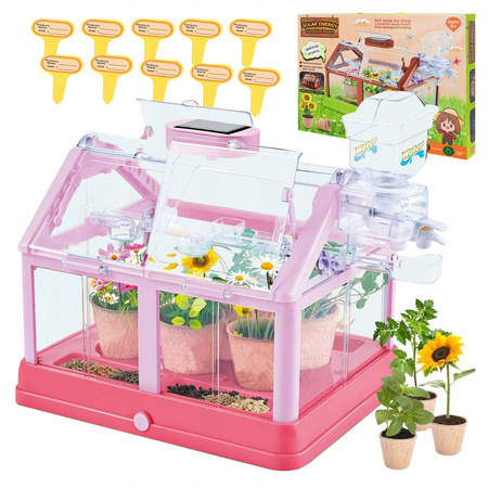 MINI SZKLARNIA DLA DZIECI OGRÓD MAŁY OGRODNIK SOLARNY ZESTAW EDUKACYJNY