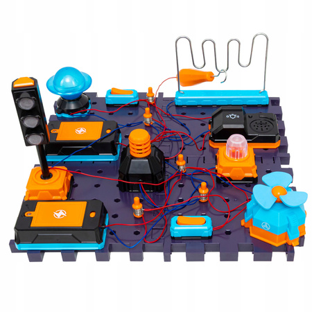 ZESTAW DOŚWIADCZALNY DLA DZIECI ELEKTRONIK MAŁY ELEKTRYK DZWONEK WIATRAK XL