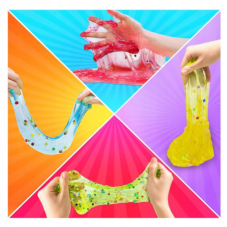 SLIME GLINKA DUŻY ZESTAW DO ROBIENIA SLIME FOREMKI OZDOBY BROKAT DLA DZIECI