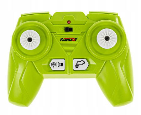 ZDALNIE STEROWANY KOMBAJN DLA DZIECI DYM DŹWIĘK RUCHOME ELEMENTY LED 2W1