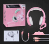 SŁUCHAWKI GAMINGOWE RÓŻOWY HEADSET PC PS4 XBOX Onikuma K5 Pink