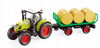 DUŻY TRAKTOR PRZYCZEPA DO TRANSPORTU SIANA + 6 bel