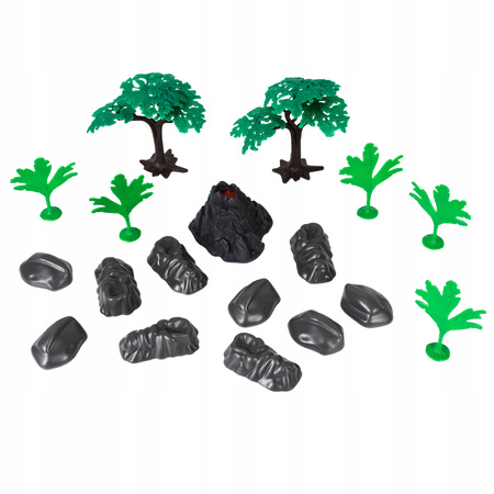 DINOZAURY DUŻY ZESTAW FIGUREK DLA DZIECI 26 GATUNKÓW + ELEMENTY OTOCZENIA!!