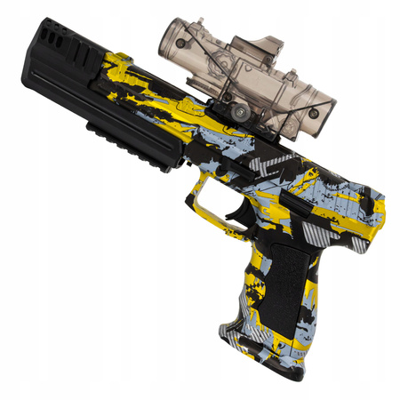 PISTOLET NA KULKI ŻELOWE DLA DZIECI AUTOMAT 2W1 NA AKUMULATOR + 500 KULEK