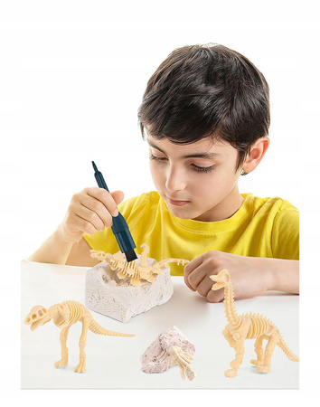 WYKOPALISKA DINOZAURÓW 6w1 MAŁY ARCHEOLOG ZABAWKA EDUKACYJNA DLA DZIECI