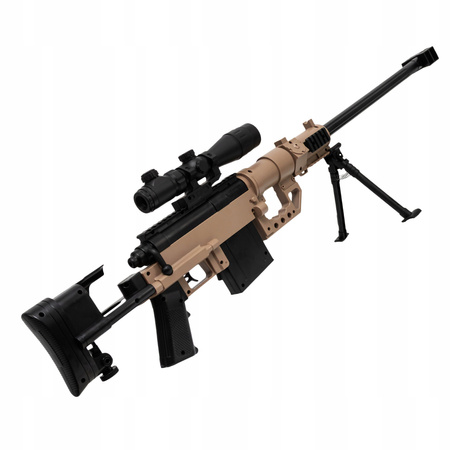 KARABIN SNAJPERSKI DLA DZIECI KULKI ŻELOWE SNAJPER PISTOLET LUNETA 16X M200