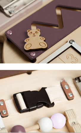 TABLICA MANIPULACYJNA SENSORYCZNA MONTESSORI BEAR