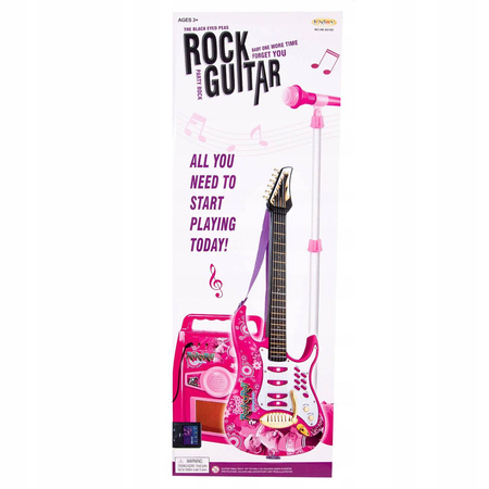GITARA ELEKTRYCZNA MIKROFON KARAOKE DLA DZIECI