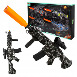 KARABIN ELEKTRYCZNY AUTOMAT PISTOLET NA AKUMULATOR ŚWIATŁO LED DUŻY 77 CM