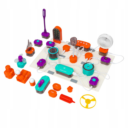 MAŁY NAUKOWIEC ELEKTRONIK ZESTAW EDUKACYJNY DLA DZIECI DŹWIĘK LED MIKROFON